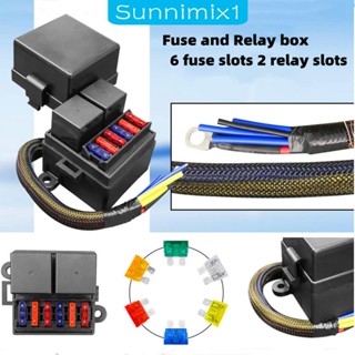 [Sunnimix1] ฟิวส์รีเลย์ 12V 6 ช่อง 2 ช่อง กันน้ํา สําหรับรถยนต์ รถบรรทุก รถพ่วง