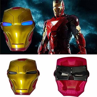 LED Superhero Masks Spiderman Ironman Captain America Batman Hulk Plastic Mask