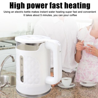 Enjoy Music Electric Tea Kettle 2000W Auto Shut Off Boil Dry Protection Double Wall Hot Water 2.3L EU Plug 220V