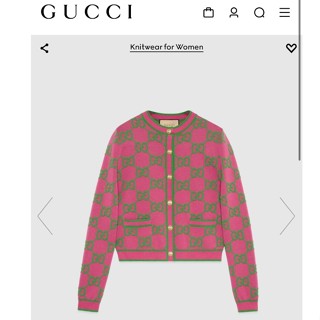 ♥ เช็คสินค้าก่อนสั่ง CARDIGANS GUCCI KNIT คาดิแกน เสื้อไหมพรม แขนยาว หนานุ่ม กระดุมหน้าสีทอง กุชชี่