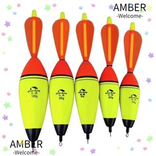 Amber อุปกรณ์ตกปลา ทุ่นลอยน้ํา หมุนได้ 40 กรัม - 100 กรัม