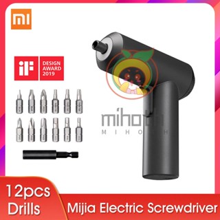 Xiaomi Mijia ไขควงไฟฟ้าไร้สาย 3.6V 2000mah 5N.M แรงบิด 12PC S2 Bits PH H SL