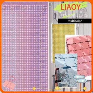 Liaoy ผ้าม่านกลิตเตอร์ อเนกประสงค์ สําหรับตกแต่งปาร์ตี้วันเกิด