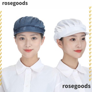 Rosegoods1 หมวกเชฟ หมวกตาข่าย อุปกรณ์ทําอาหาร หมวกทํางาน หมวกกันฝุ่น กันควัน เก๋ไก๋ ระบายอากาศ หมวกทําอาหาร ถูกสุขอนามัย หมวกร้านอาหาร โรงแรม