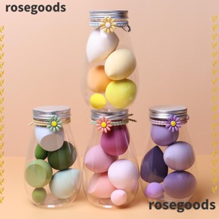 Rosegoods1 ฟองน้ําแต่งหน้า แบบนิ่ม สีแคนดี้ 6 ชิ้น พร้อมกล่อง