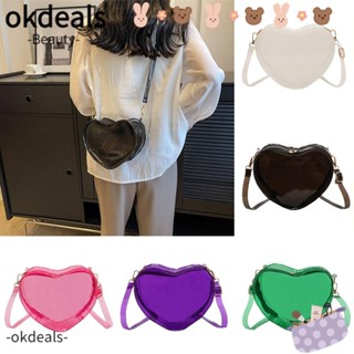 Okdeals กระเป๋าสะพายข้าง แบบใส เรียบง่าย แฟชั่นฤดูร้อน สําหรับผู้หญิง