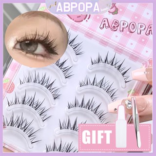 Abpopa Beauty ABpopa Asian ขนตาปลอมไฟฟ้า แบบบาง ใส่สบาย ธรรมชาติ M08