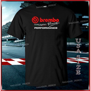 ใหม่ เสื้อยืด พิมพ์ลายโลโก้ Brembo Racing คุณภาพสูง ไซซ์ S 5XL