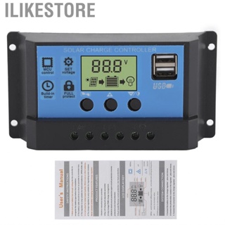 Ilikestore Solar Panel Charge Controller  Dual USB Output Regulator for Automotive Industrial Home Car Commercial Household