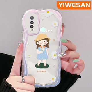 สําหรับ VIVO Y19 Y5s เคส การ์ตูน น่ารัก ฤดูร้อน เด็กผู้หญิงตัวเล็ก ลวดลาย เคสใส เนื้อครีม เคสโทรศัพท์ ฝาครอบป้องกัน