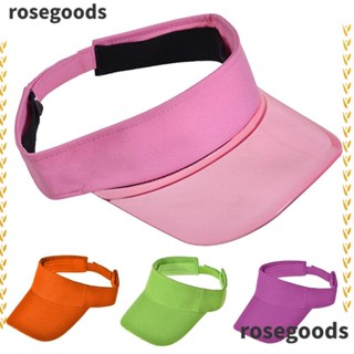 Rosegoods1 หมวกเบสบอล ผ้าฝ้าย กันแดด เหมาะกับฤดูร้อน สําหรับเล่นกีฬา ปั่นจักรยาน