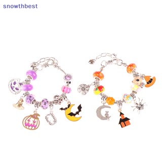 [Snowth] สร้อยข้อมือ กําไลข้อมืออัลลอยถัก แฮนด์เมด ปรับได้ Diy สําหรับฮาโลวีน [zkm]