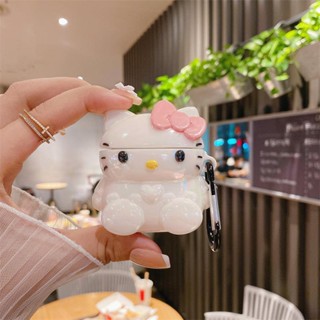 เคสหูฟังบลูทูธ ลายการ์ตูนเฮลโลคิตตี้ สีสันสดใส สําหรับ AirPods 1 2 3 Pro