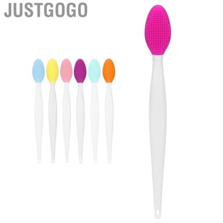 Justgogo Soft Silicone Nose Cleansing Brush  Double Sided Exfoliating Lip Br