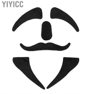 Yiyicc Fake Beard  Self‑adhesive Flannel Costume Moustache for Play Activity Halloween Cosplay