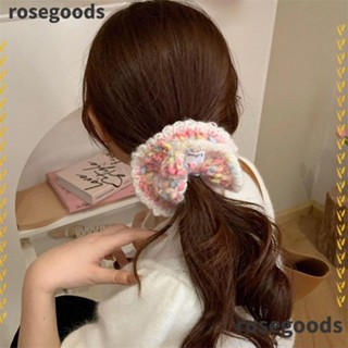 Rosegoods1 ยางรัดผม |ห่วงลําไส้ ขนาดใหญ่ สีพื้น สําหรับผู้หญิง