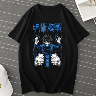 เสื้อยืด พิมพ์ลายอนิเมะ Jujutsu Kaisen Tokyo Revengers Jojo S Bizarre Adventure สไตล์ฮาราจูกุ