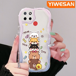 เคสโทรศัพท์มือถือใส แบบนิ่ม ลายการ์ตูนสัตว์ กันกระแทก สําหรับ Realme C12 C15 C21 C25 C25s Narzo 20 Narzo 30A Narzo 50A