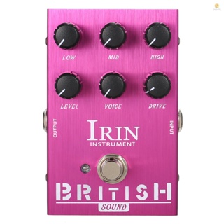 Irin แป้นเหยียบเอฟเฟคกีตาร์จําลอง ขนาดเล็ก M-SHALL สีม่วง สําหรับกีตาร์ เบส