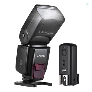 Toolwe Andoer AD560 IV 2.4G ไฟแฟลชสปีดไลท์ไร้สาย GN50 พร้อมทริกเกอร์แฟลช สําหรับกล้อง DSLR