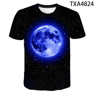 ใหม่ เสื้อยืด พิมพ์ลาย The Moon Streetwear