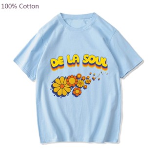 เสื้อยืด แบบนิ่ม พิมพ์ลายการ์ตูนอนิเมะกราฟฟิค De La Soul Manga น่ารัก