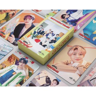 LOMO CARD 55P Stray Kids 2023 SEASONS GREETINGS  โลโม่การ์ด สเตรย์คิดส์ แบบ 2 ด้าน โค้งมน ไร้ขอบ 8.7×5.7 ซม. KPOP