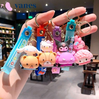 Vanes1 พวงกุญแจรถยนต์ PVC ลาย Kuromi Cinnamoroll My Melody Y2K