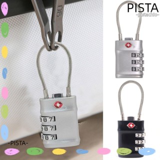 Pista TSA อุปกรณ์ล็อคกระเป๋าเดินทาง โลหะผสมสังกะสี แบบพกพา