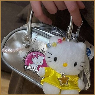 Good Sanrio กระเป๋าถือ กระเป๋าสะพายไหล่ อเนกประสงค์ ลายการ์ตูน Hello Kitty น่ารัก ความจุขนาดใหญ่