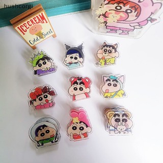 [hushcorgi] ใหม่ พร้อมส่ง คลิปหนีบกระดาษ อะคริลิค ลายการ์ตูนชินจังจอมแก่น ของขวัญ สําหรับสัมภาษณ์