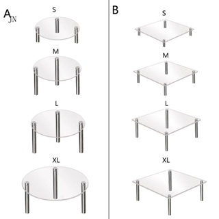 Jn ขาตั้งอะคริลิค ทรงกลม ขนาดเล็ก สําหรับวางเครื่องประดับ แหวน เค้ก ขนมหวาน