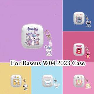 【ส่วนลด】เคสหูฟัง แบบนิ่ม ลายการ์ตูน สําหรับ Baseus W04 2023 W04 2023