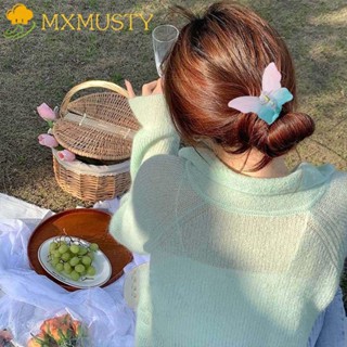 Mxmusty กิ๊บติดผมอะคริลิค เนื้อแมตต์ ลายผีเสื้อ ฉลามน่ารัก สีแคนดี้ สไตล์ฝรั่งเศส