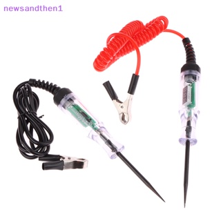 Newsandthen1 ปากกาทดสอบแรงดันไฟฟ้าดิจิทัล 6V 12V 24V DC สําหรับรถยนต์ รถบรรทุก