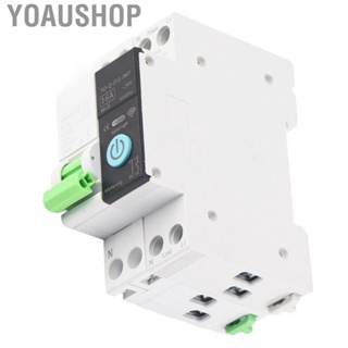 Yoaushop Smart WiFi Circuit Breaker 1P+N 3 Timing Modes AC230V 6KA Breaking  with Metering for Office Building