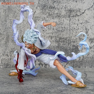 Onehome โมเดลฟิกเกอร์ PVC รูปปั้นอนิเมะ One Piece Nika Luffy Gear 2th Sun God สําหรับตกแต่ง