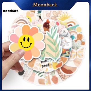 &lt;moonback&gt; สติกเกอร์ ลายการ์ตูนโบฮีเมียนน่ารัก แบบบางพิเศษ ลอกออกได้ สําหรับติดตกแต่งสมุดภาพ 1 ชุด