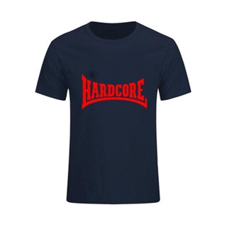 ขายดี เสื้อยืดแขนสั้น ผ้าฝ้าย พิมพ์ลาย Hardcore แฟชั่นฤดูร้อน สําหรับผู้ชาย 242570