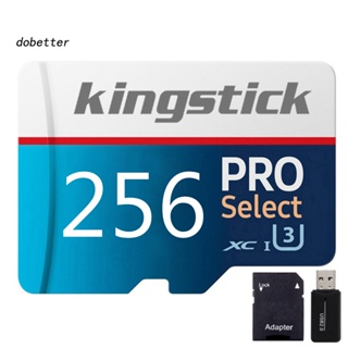 &lt;Dobetter&gt; Kingstick การ์ดหน่วยความจํา U3 64 128 256 400GB Micro-SD TF ความเร็วสูง สําหรับโทรศัพท์มือถือ