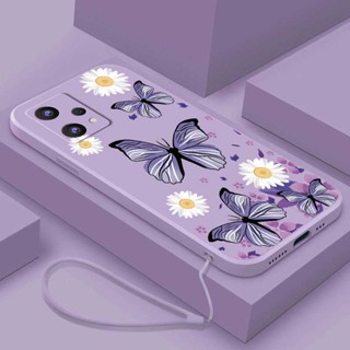 เคสโทรศัพท์มือถือ ซิลิโคน กันกระแทก ลายผีเสื้อ ดอกเดซี่น้อย สําหรับ realme 9i 9 Pro + Plus 9i realme 8 Pro 8i 5G