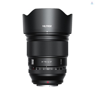 [T&amp;L]VILTROX Af 75/1.2XF Pro เลนส์ไพรม์กล้อง โฟกัสอัตโนมัติ F1.2 รูรับแสงขนาดใหญ่ 75 มม. แบบเปลี่ยน สําหรับกล้อง Fujifilm X-Mount X-T3