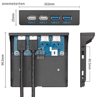 Rten แผงด้านหน้าคอมพิวเตอร์ USB 9-pin 19Pin เป็น 4 พอร์ต USB 3.0 2.0 Hub N