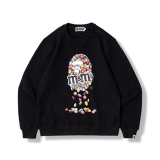 M&amp;ms Colorworks Rainbow Beans เสื้อกันหนาว Bape Famous World เสื้อโค้ทมีฮู้ด