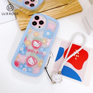 เคส Redmi A1 2022 POCO M5S Redmi 9A Redmi 9C Redmi 9T Redmi 10C Redmi Note11 Redmi Note 10S Redmi Note 10 Pro Redmi Note11 Pro เคสโทรศัพท์ซิลิโคนลาย HelloKitty สุดน่ารักพร้อมสายคล้อง