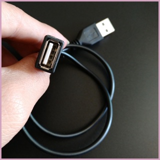 สายเคเบิลต่อขยาย USB 2.0 ตัวผู้ เป็นตัวเมีย สีดํา สําหรับกล้องเว็บแคม aseath