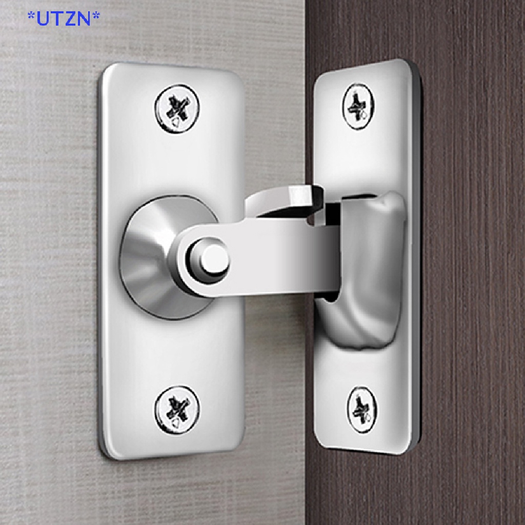Utzn> ใหม่ กลอนประตูบานเลื่อน สเตนเลส มุมขวา 90 องศา