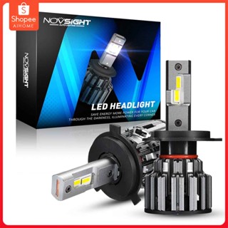 NovSight F03 สําหรับติดรถยนต์ Car Led Headlight Bulb H11 H7 H4 9005 ไฟ Led 15000Lm 80W 6000K ไฟหน้ารถ ไฟตัดหมอกรับประกัน