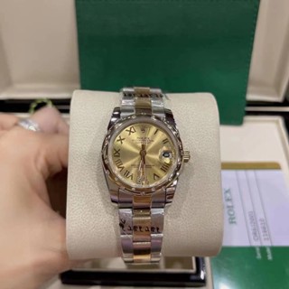 Rolex_datejust series นาฬิกาข้อมือควอตซ์แฟชั่น กันน้ํา ประดับเพชร หรูหรา สําหรับเด็กผู้หญิง