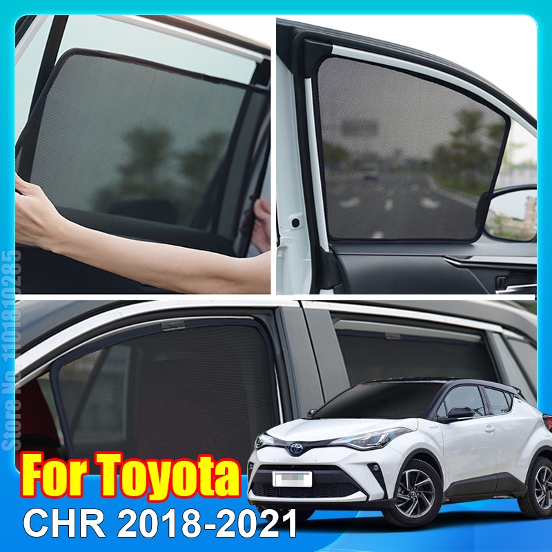 สําหรับ Toyota CH-R 2018 2019 2020 2021 CHR รถ Sun Visor เครื่องประดับกระจกหน้าต่าง SunShade ผ้าม่านตาข่าย Shade ตาบอด